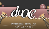 dooce.com Masthead for December 3, 2001 by Heather B. Armstrong titled Donning Now My Gay Apparel
