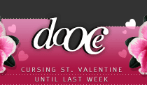 dooce.com Masthead for February 11, 2002 by Heather B. Armstrong titled Cursing St. Valentine Until Last Week