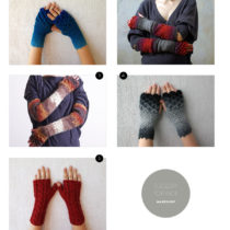hand-knitted mittens picture by Heather B. Armstrong for dooce.com
