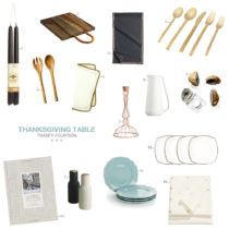 an elegant thanksgiving table