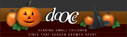 dooce.com Masthead for October 24, 2001 by Heather B. Armstrong titled Scaring Small Children Since That Sudden Growth Spurt