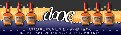 dooce.com Masthead for January 2, 2002 by Heather B. Armstrong titled Subverting Utah's Liquor Laws in the Name of the Holy Spirit, Whiskey
