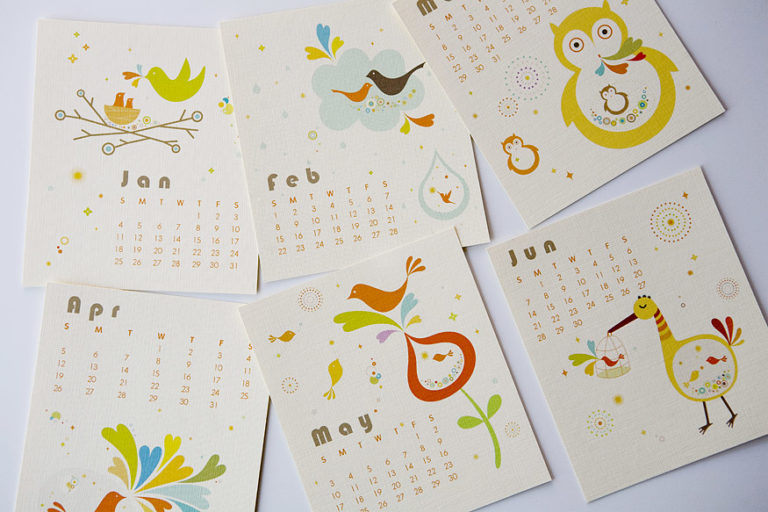 Limited Edition 2009 Birdie Desk Calendar dooce®