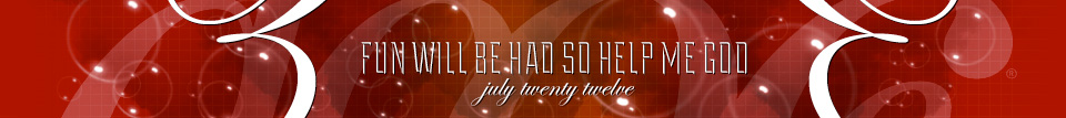 dooce.com Masthead for July 2012 titled Fun will be had so help me God