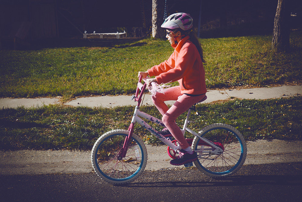 i learned to ride on a bicycle